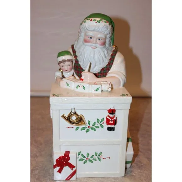 Cookie Jar - Santa's Workbench by Lenox - Picture 1 of 10